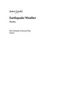 Earthquake weather : poems 