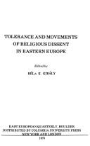 Tolerance and movements of religious dissent in Eastern Europe 