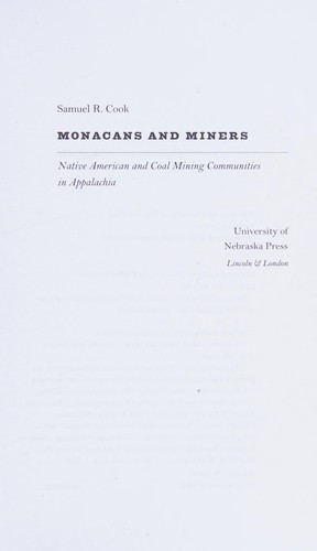 Monacans and miners : Native American and coal mining communities in Appalachia 