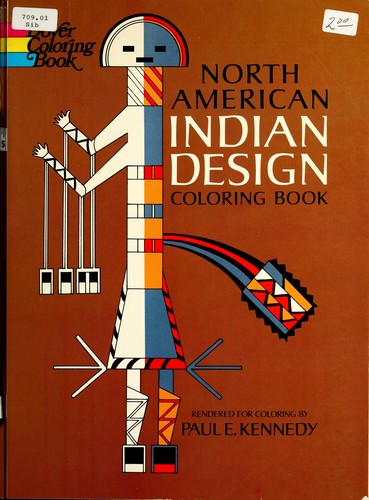 North American Indian design coloring book 