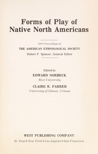 Forms of play of native North Americans 