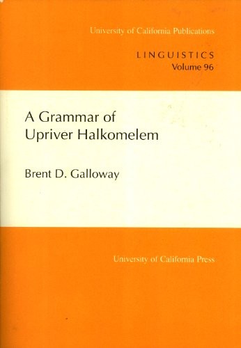 A grammar of upriver Halkomelem 