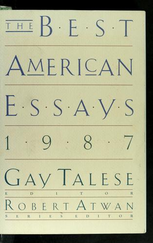 The best American essays 1987 