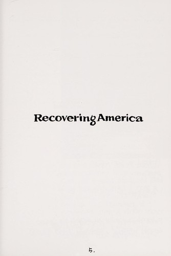 Recovering America 