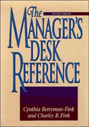 The manager's desk reference 