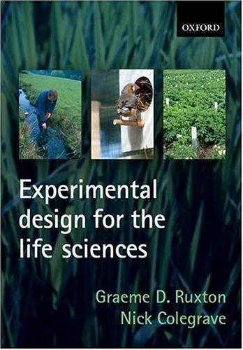 Experimental design for the life sciences 