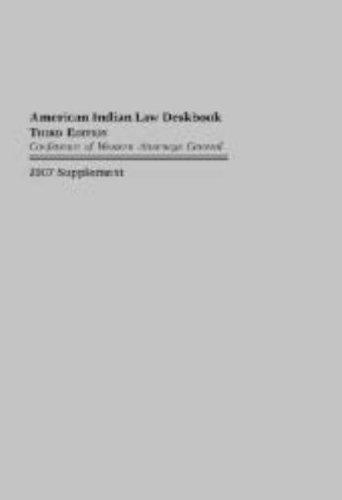 AMERICAN INDIAN LAW DESKBOOK.