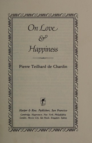 ON LOVE & HAPPINESS.