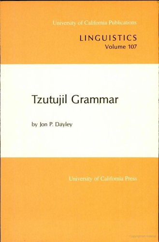 Tzutujil grammar 