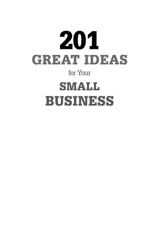 201 great ideas for your small business 