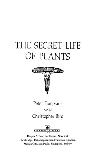 The secret life of plants 