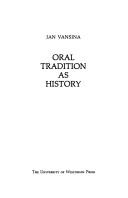 Oral tradition as history 
