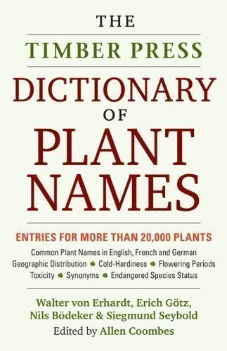 Timber Press dictionary of plant names 