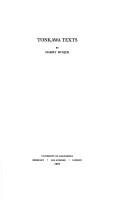 Tonkawa texts.