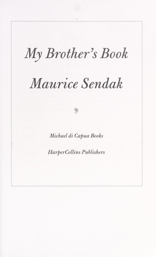 My brother's book / Maurice Sendak.