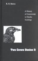 Two Crows denies it : a history of controversy in Omaha sociology 