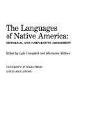 The Languages of Native America : historical and comparative assessment 