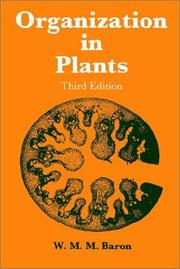 ORGANIZATION IN PLANTS. Cover Image