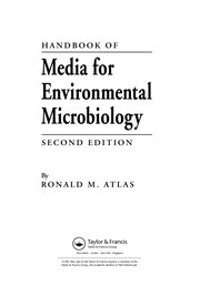 Enlarge cover image for HANDBOOK OF MEDIA FOR ENVIRONMENTAL MICROBIOLOGY.