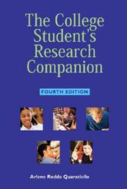 The college student's research companion  Cover Image