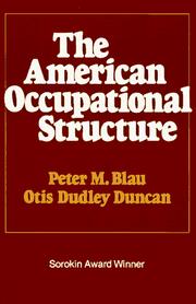 The American occupational structure  Cover Image