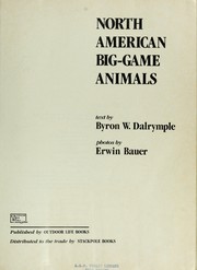 North American big-game animals  Cover Image