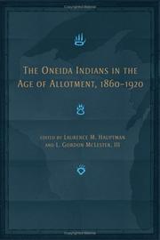 The Oneida Indians in the age of allotment, 1860-1920  Cover Image