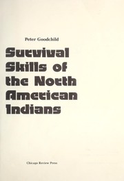 Survival skills of the North American Indians  Cover Image