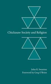 Chickasaw society and religion  Cover Image