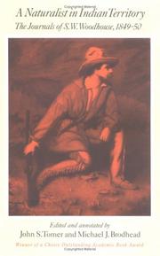 A naturalist in Indian territory : the journals of S.W. Woodhouse, 1849-50  Cover Image