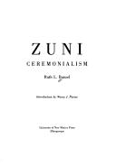 Zuni ceremonialism  Cover Image