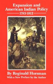 Expansion and American Indian policy, 1783-1812  Cover Image