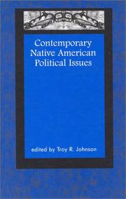 Contemporary Native American political issues  Cover Image