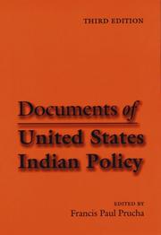 Documents of United States Indian policy  Cover Image