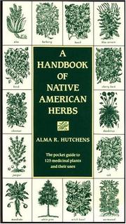 A handbook of native American herbs  Cover Image