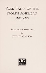 Folk tales of the North American Indians  Cover Image