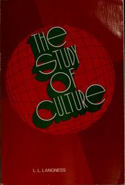 The study of culture Cover Image