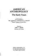 American anthropology, the early years  Cover Image