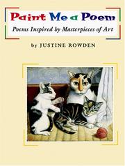 Paint me a poem : poems inspired by masterpieces of art  Cover Image