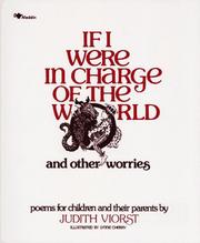 If I were in charge of the world and other worries : poems for children and their parents  Cover Image