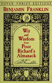 Wit and wisdom from Poor Richard's almanack  Cover Image