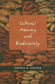 Cultural memory and biodiversity  Cover Image