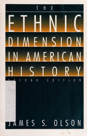 The ethnic dimension in American history  Cover Image