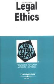 Legal ethics in a nutshell  Cover Image