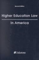 Higher education law in America. Cover Image