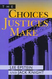 The choices justices make  Cover Image
