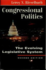 Congressional politics : the evolving legislative system  Cover Image