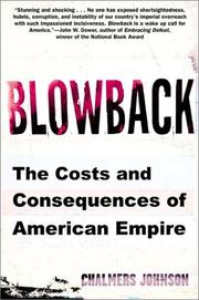 Blowback : the costs and consequences of American empire  Cover Image