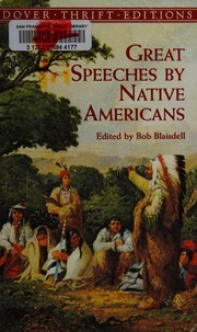 Great speeches by Native Americans  Cover Image