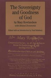 SOVEREIGNTY AND GOODNESS OF GOD. Cover Image